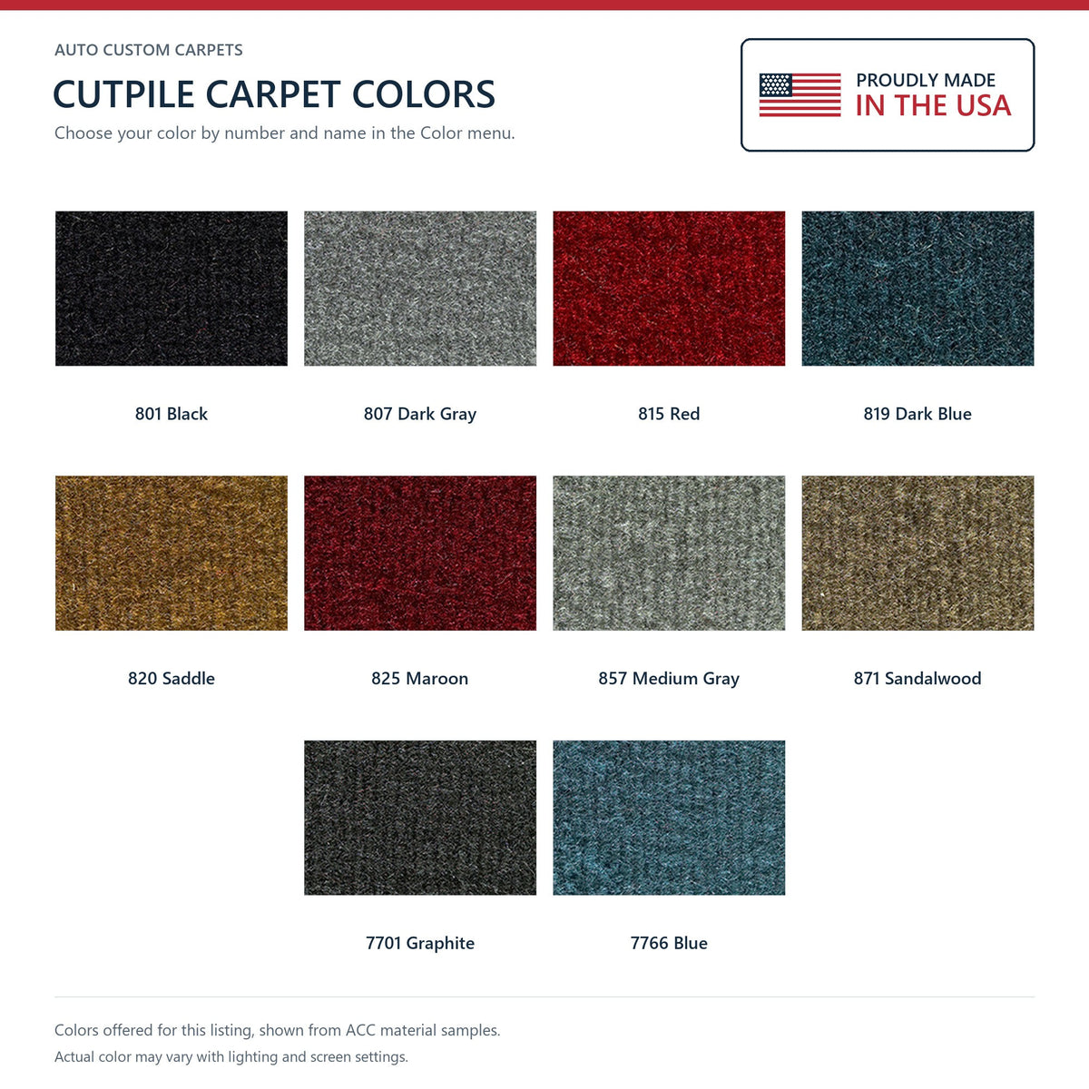 1990-1995 GMC Safari Ext with Engine Cover Pass Area Cutpile Molded Replacement Carpet Kit - 2-Piece - product details image 