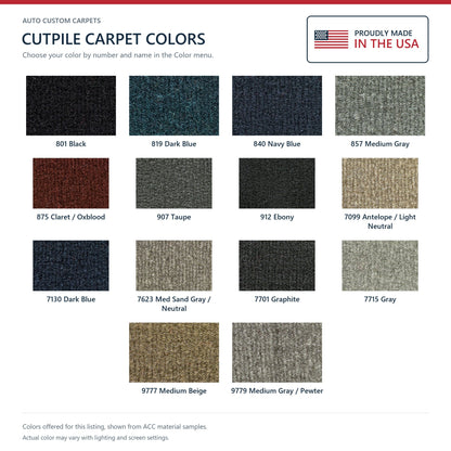 1995-2005 Chevrolet Blazer 2DR Complete Cutpile Molded Replacement Carpet Kit - 6-Piece - product details image 9