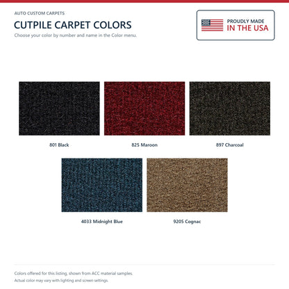 1988 Chevrolet V30 Crew Cab 4WD Auto/4spd Cutpile Molded Replacement Carpet Kit - 2-Piece - product details image 9