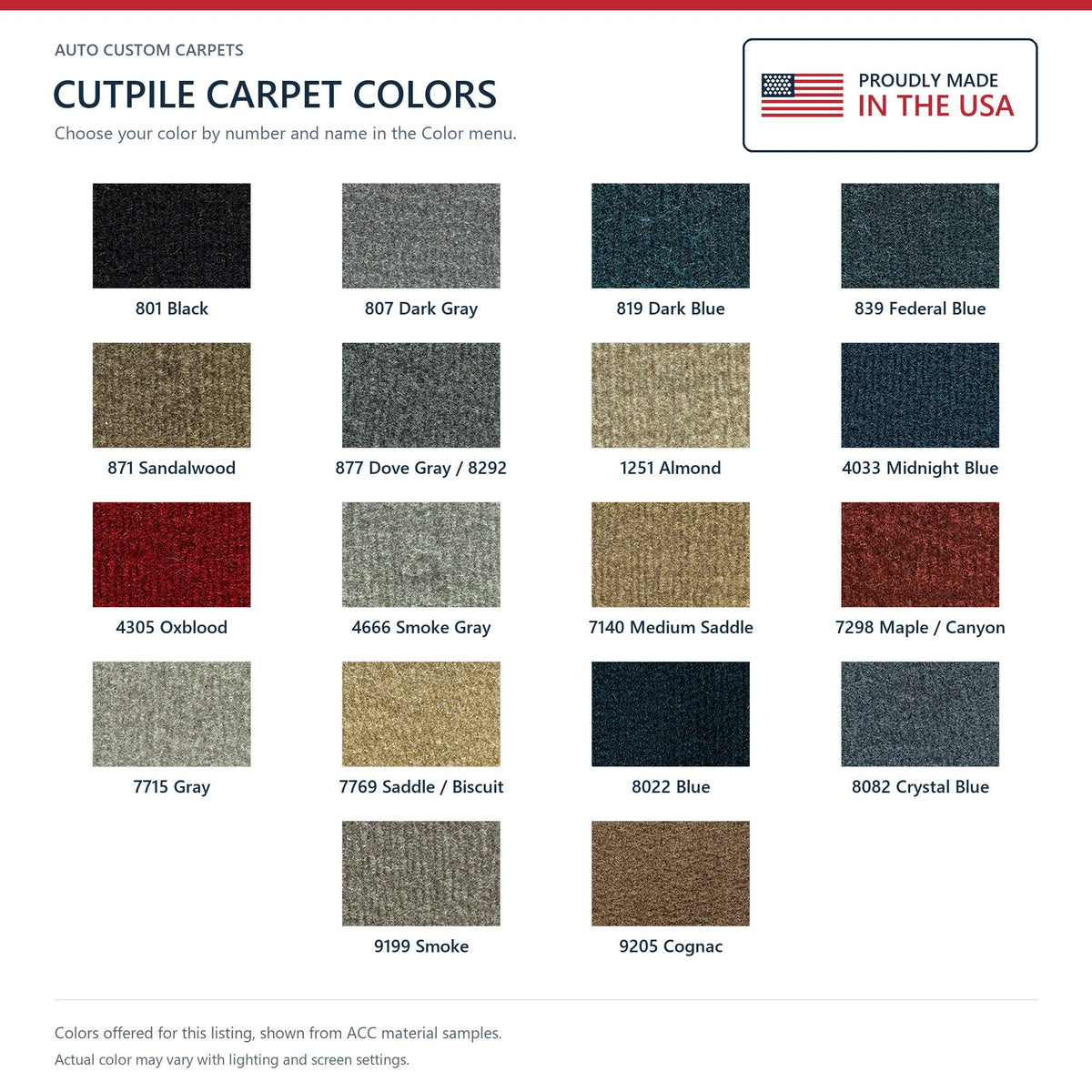 1981-1993 Dodge B150 Short Van Rear Fits 109 WB Cargo Area Cutpile Replacement Carpet Kit - 3-Piece - product details image 5