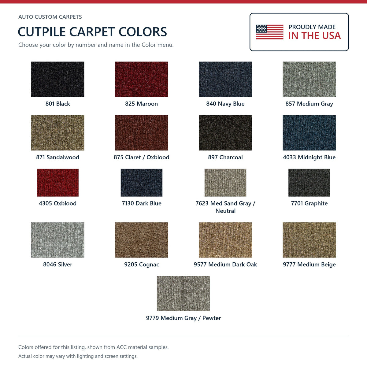 1988-1999 Chevrolet C1500 Cutpile Rear Cab Wall Replacement Carpet Kit - 1-Piece - product details image 5
