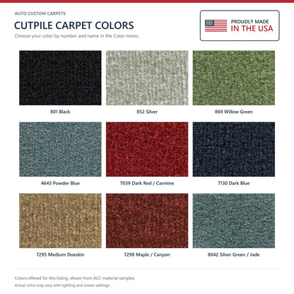 1978-1981 Chevrolet Monte Carlo 2DR Cutpile Molded Replacement Carpet Kit - 1-Piece - product details image 9