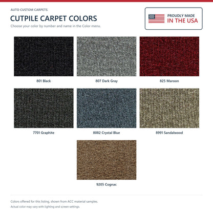1991-1993 Dodge D250 Ext Cab 2WD 4spd/5spd Cutpile Molded Replacement Carpet Kit - 1-Piece - product details image 9