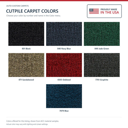 1977 Dodge D150 Reg Cab 2WD Auto Cutpile Molded Replacement Carpet Kit - 1-Piece - product details image 9