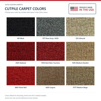 1985-1992 Pontiac Firebird without Console Complete Cutpile Molded Replacement Carpet Kit - 2-Piece - product details image 9