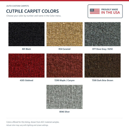 1984-1986 Chrysler Laser 2DR Cutpile Molded Replacement Carpet Kit - 1-Piece - product details image 9