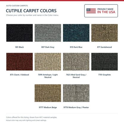 1997-2004 Oldsmobile Silhouette Ext Complete Cutpile Molded Replacement Carpet Kit - 2-Piece - product details image 9
