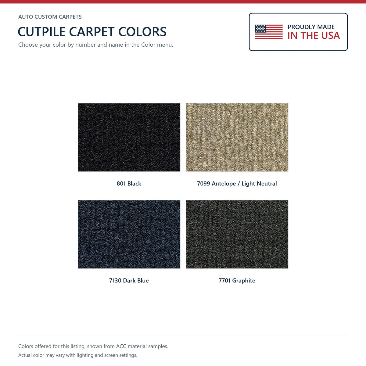 1997-1998 GMC C3500 Ext Cab with Rear Air Cutpile Molded Replacement Carpet Kit - 1-Piece - product details image 9