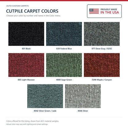 1985-1987 Buick Electra 2DR Front Wheel Drive Cutpile Molded Replacement Carpet Kit - 1-Piece - product details image 9