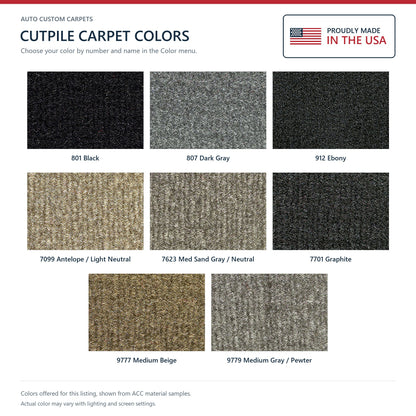 1997-2005 Chevrolet Venture Pass Area Cutpile Molded Replacement Carpet Kit - 1-Piece - product details image 9