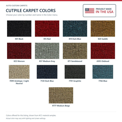 1992-1998 GMC C3500 Crew Cab Cutpile Molded Replacement Carpet Kit - 1-Piece - product details image 9