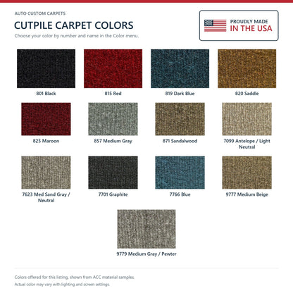 1992-1999 GMC C1500 Suburban Cargo Area Cutpile Replacement Carpet Kit - 1-Piece - product details image 7