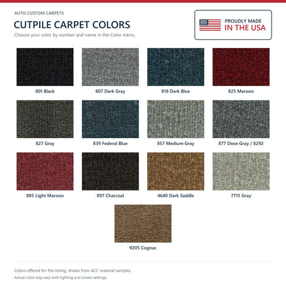 1990-1992 Buick Regal 2DR/4DR Cutpile Molded Replacement Carpet Kit - 1-Piece - product details image 9