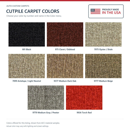 1997-2004 Chevrolet Corvette Coupe Cutpile Molded Replacement Carpet Kit with Mass Backing - 8-Piece - product details image 
