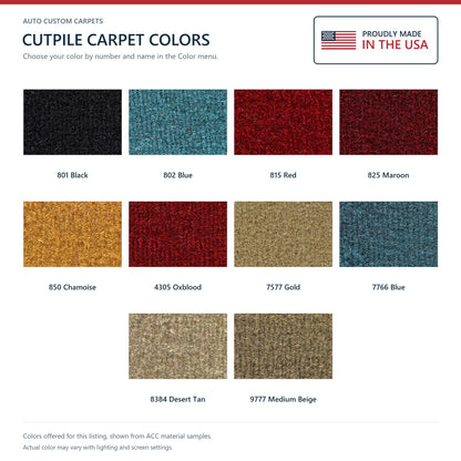 ACC Cutpile color options for this listing - Proudly Made in the USA