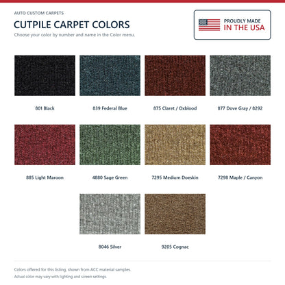 1987-1992 Oldsmobile Cutlass Cruiser 4DR Cutpile Molded Replacement Carpet Kit - 1-Piece - product details image 9