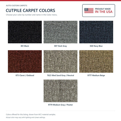 1996-2001 Oldsmobile Bravada 4DR Cargo Area Cutpile Molded Replacement Carpet Kit - 5-Piece - product details image 7