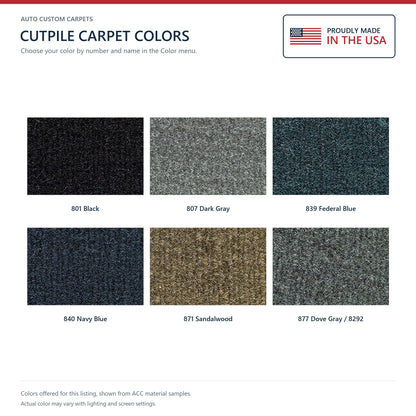 ACC Cutpile color options for this listing - Proudly Made in the USA