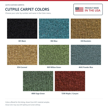 1976 Oldsmobile Cutlass Vista Cruiser 4DR Cutpile Molded Replacement Carpet Kit - 2-Piece - product details image 9