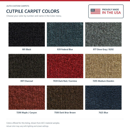 1984-1985 Chevrolet Citation II 4DR Cutpile Molded Replacement Carpet Kit - 1-Piece - product details image 9