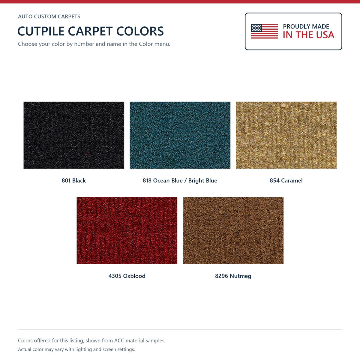 1985 Dodge D150 Reg Cab 2WD 4spd Cutpile Molded Replacement Carpet Kit - 1-Piece - product details image 9