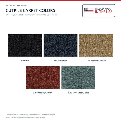 1981 Oldsmobile Cutlass Calais 2DR Cutpile Molded Replacement Carpet Kit - 1-Piece - product details image 9