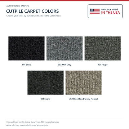 2015-2019 GMC Sierra 3500 HD Double Cab 2 & 4WD Cutpile Molded Replacement Carpet Kit - 2-Piece - product details image 9