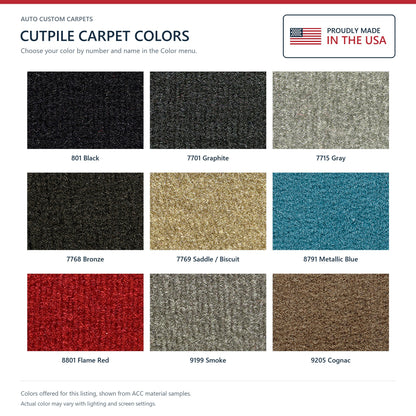 1986-1989 Chevy Corvette Conv Rear Cutpile Molded Replacement Carpet Kit w/ Mass Backing - 8-Piece - product details image 7