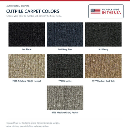 1999-2004 Chevrolet Silverado 2500 Crew Cab 2 & 4WD Cutpile Molded Replacement Carpet Kit - 1-Piece - product details image 9