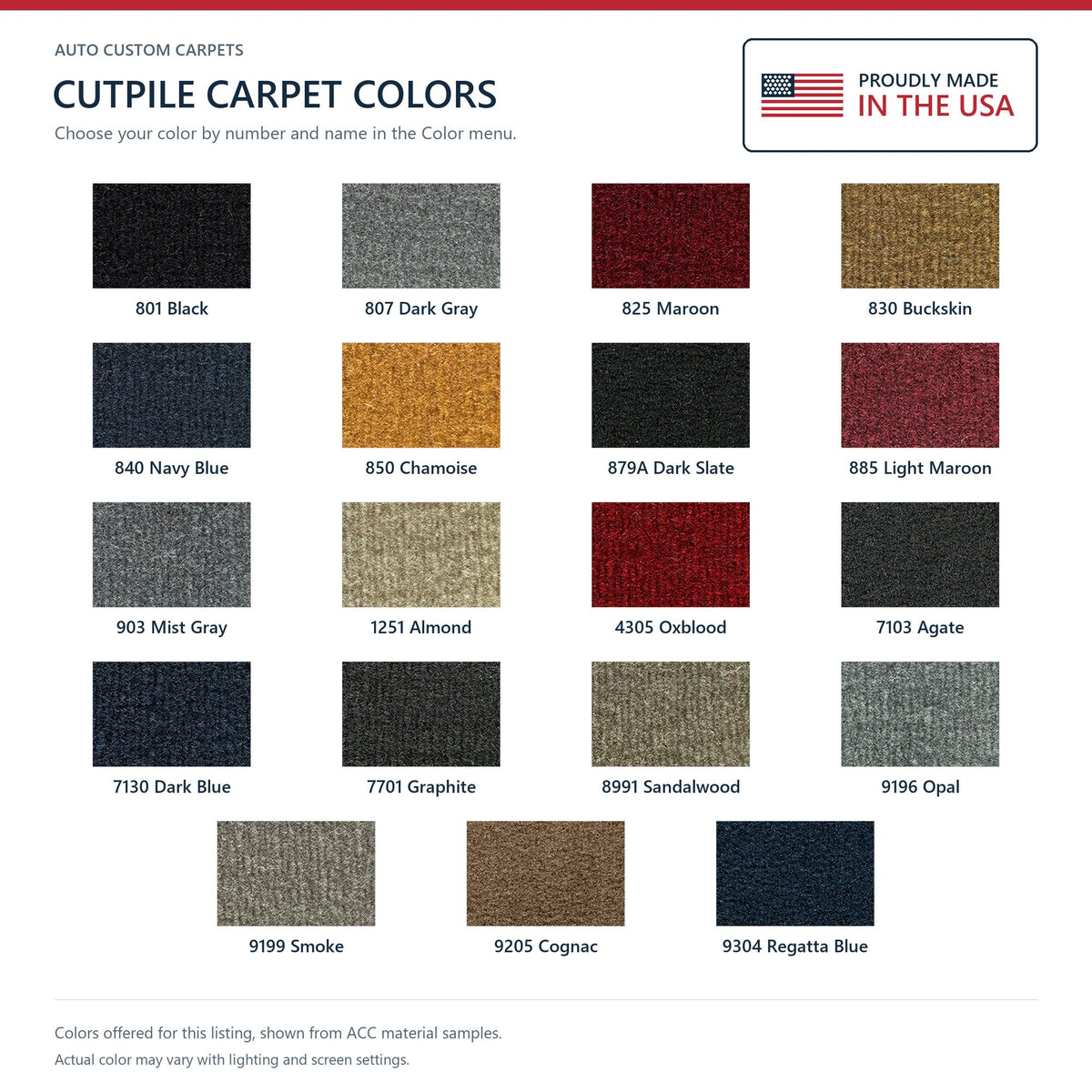 1994-2001 Dodge Ram 2500 Reg Cab 2 & 4WD Cutpile Molded Replacement Carpet Kit - 1-Piece - product details image 9