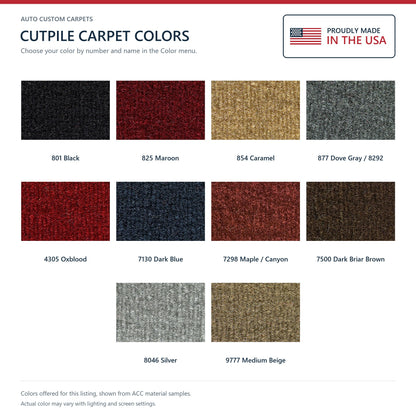 1981-1989 Plymouth Reliant 2DR Cutpile Molded Replacement Carpet Kit - 1-Piece - product details image 9