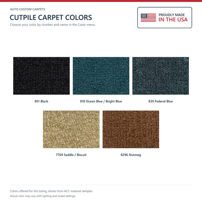 1979-1983 American Motors Spirit 2DR Lift Back Cargo Area Cutpile Replacement Carpet Kit - 4-Piece - product details image 7