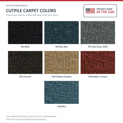 1987 Chevrolet R20 Reg Cab Rear Wall Cutpile Molded Replacement Carpet Kit - 1-Piece - product details image 5