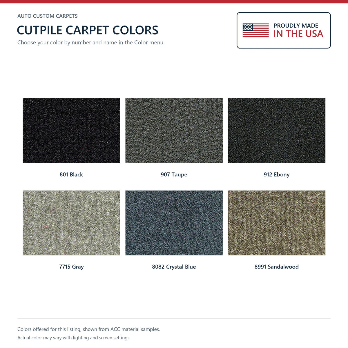 1996-2002 GMC Savana 2500 Van Short Fits 135 WB Complete Cutpile Replacement Carpet Kit - 5-Piece - product details image 9