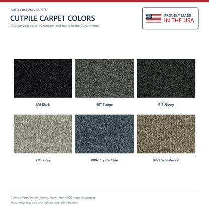 1996-2002 Chevy Express 1500 Van Short Fits 135 WB Cargo Area Cutpile Replacement Carpet Kit - 4-Piece - product details imag