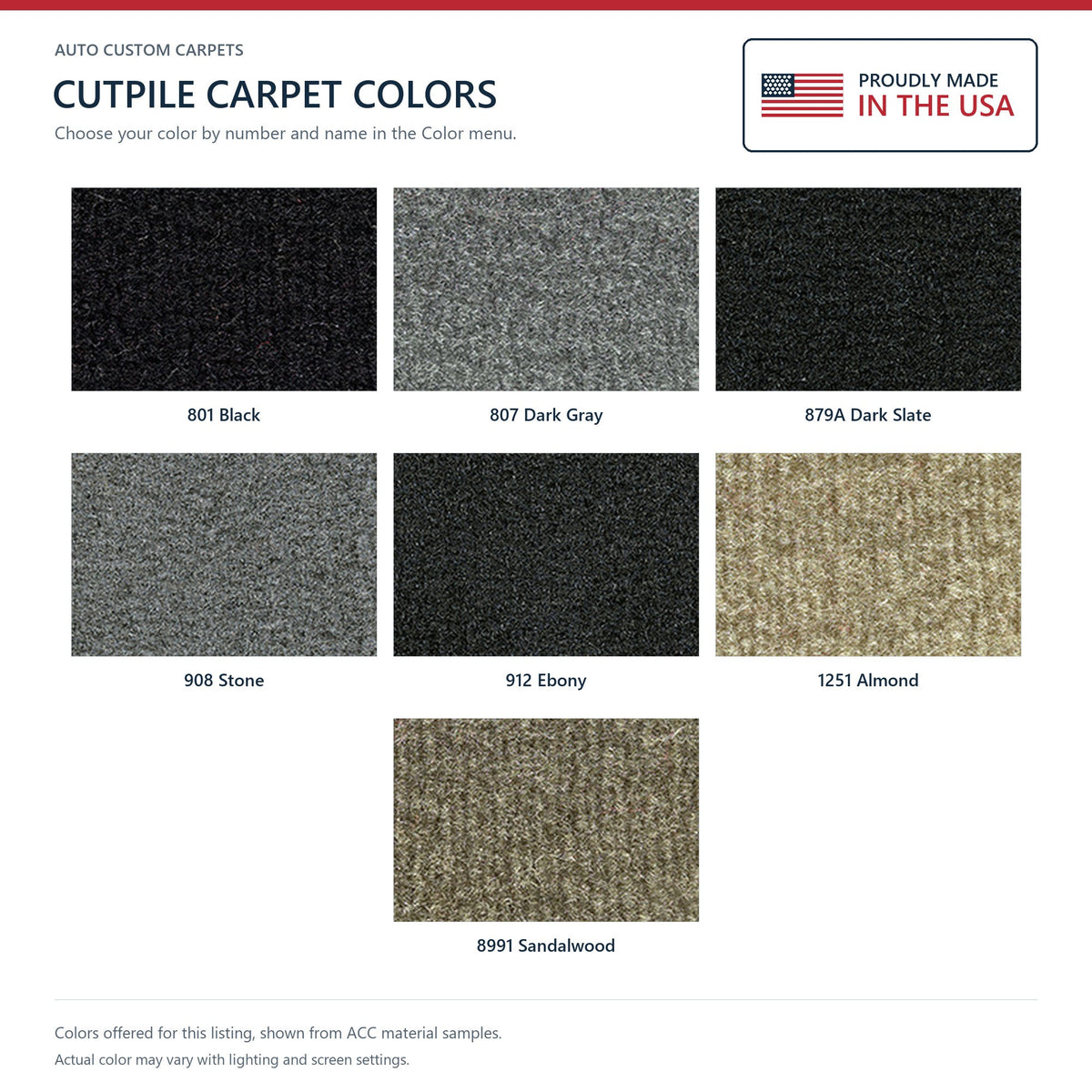 2008-2016 Ford F-250 Super Duty Crew Cab Cutpile Molded Replacement Carpet Kit - 1-Piece - product details image 9