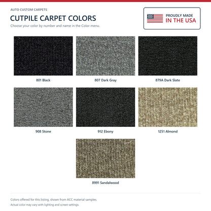 2008-2016 Ford F-550 Super Duty Crew Cab Cutpile Molded Replacement Carpet Kit - 1-Piece - product details image 9