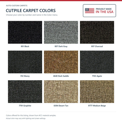 1997-2002 Jeep Wrangler Short Console w/o Cutpile Replacement Carpet Kit w/ Mass Backing - 6-Piece - product details image 8