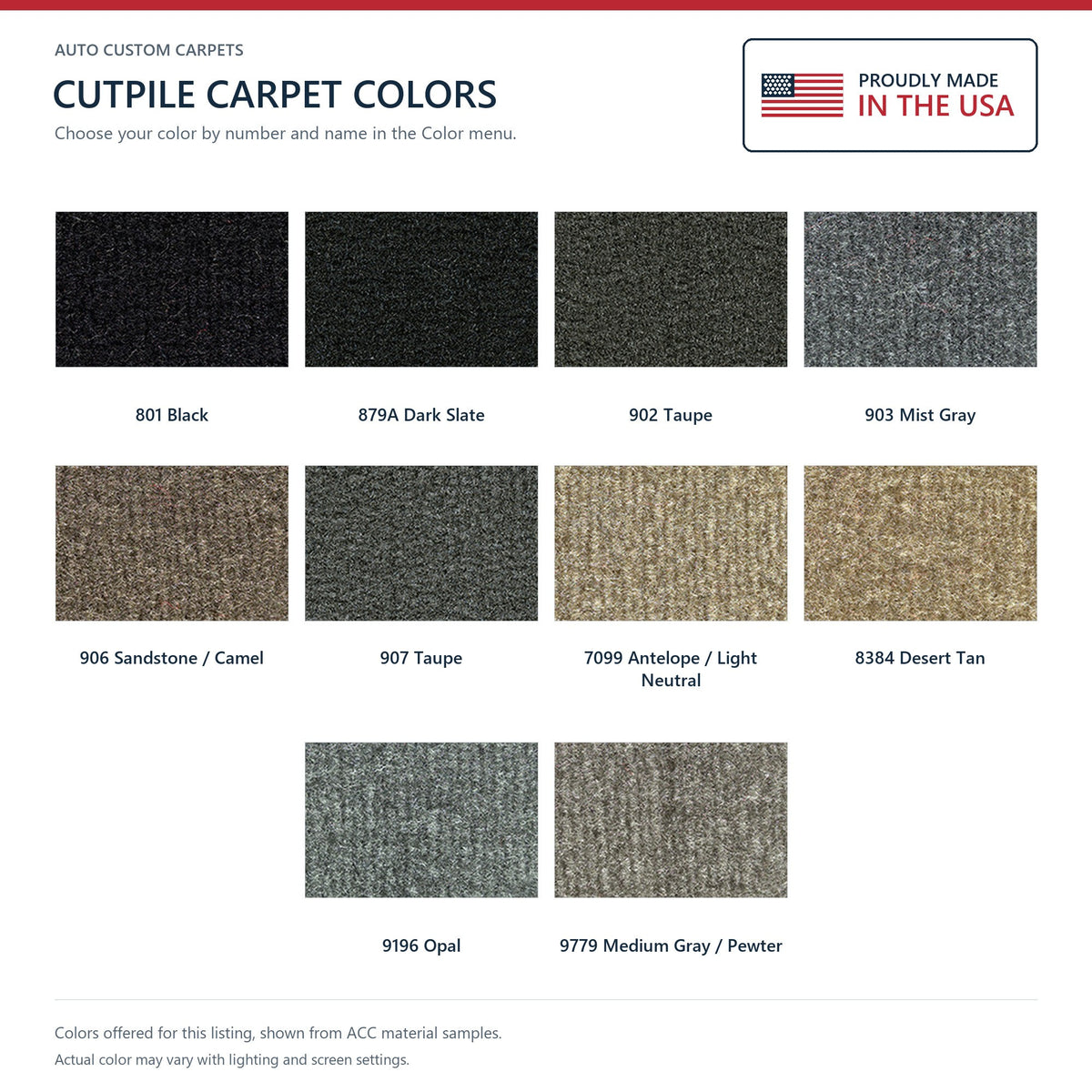 1996-2006 Chrysler Sebring Convertible Cutpile Molded Replacement Carpet Kit w/ Mass Backing - 1-Piece - product details imag