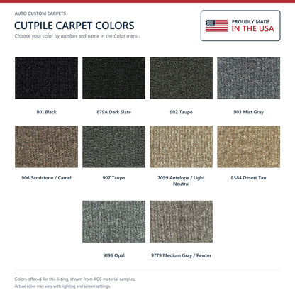 1996-2006 Chrysler Sebring Convertible Cutpile Molded Replacement Carpet Kit w/ Mass Backing - 1-Piece - product details imag