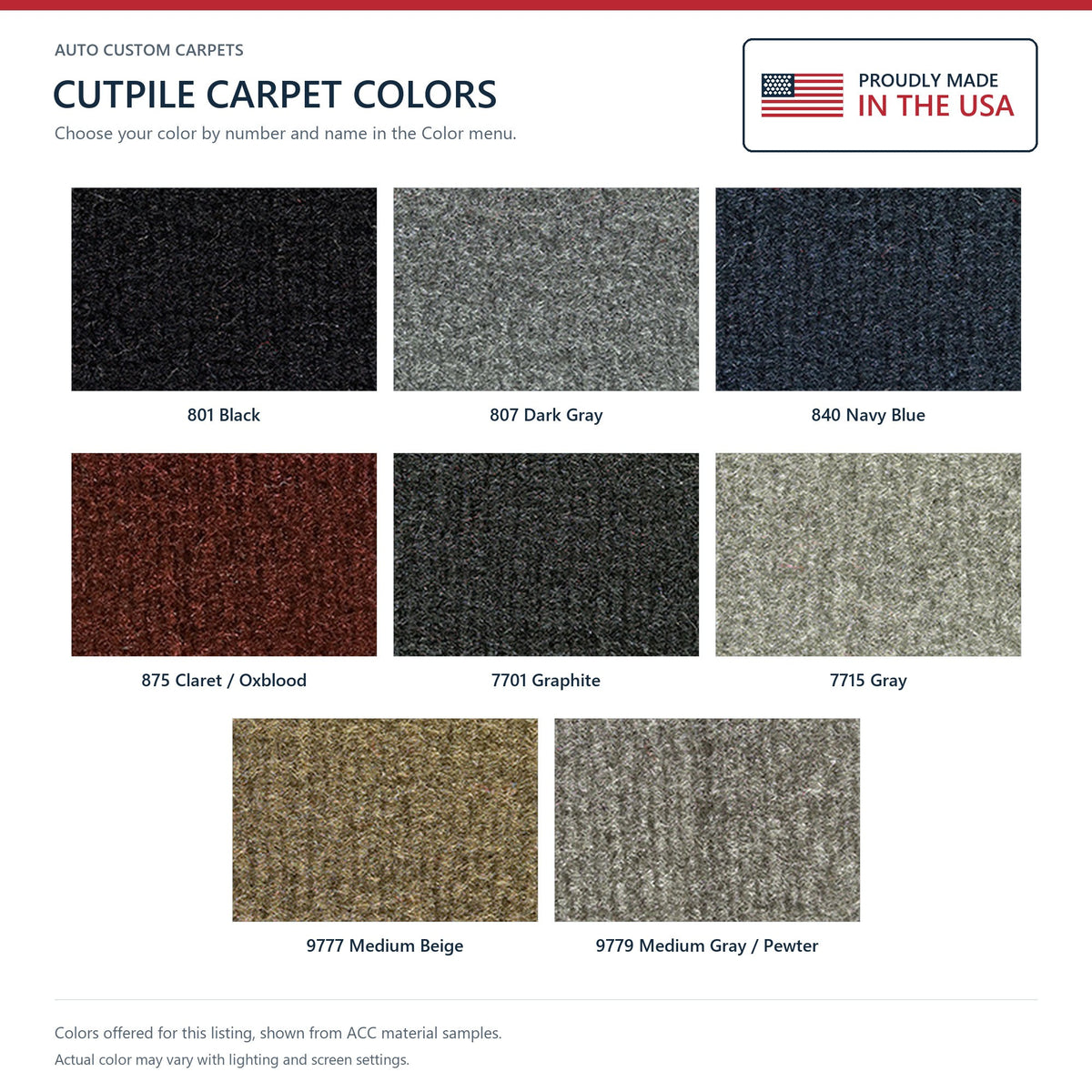 1998-2000 GMC Jimmy Envoy 4DR Pass Area Cutpile Molded Replacement Carpet Kit - 1-Piece - product details image 9