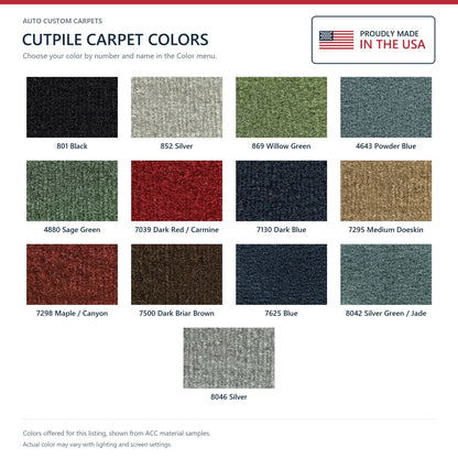 1978-1984 Buick Electra Park Avenue 2DR Cutpile Molded Replacement Carpet Kit - 1-Piece - product details image 9