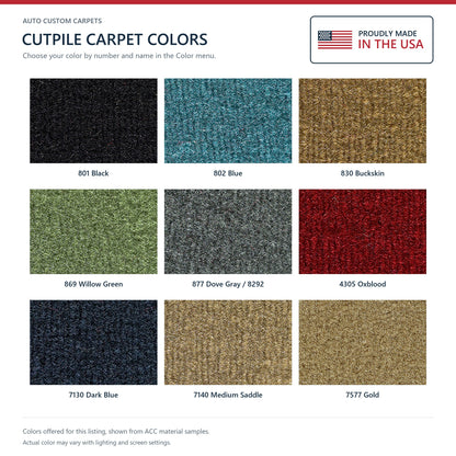 1974-1976 Cadillac DeVille 2DR Coupe Cutpile Molded Replacement Carpet Kit - 2-Piece - product details image 9