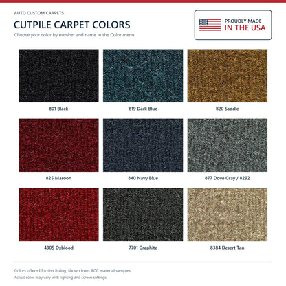 1981-1984 Dodge D350 Reg Cab 2WD 4spd Cutpile Molded Replacement Carpet Kit - 1-Piece - product details image 9