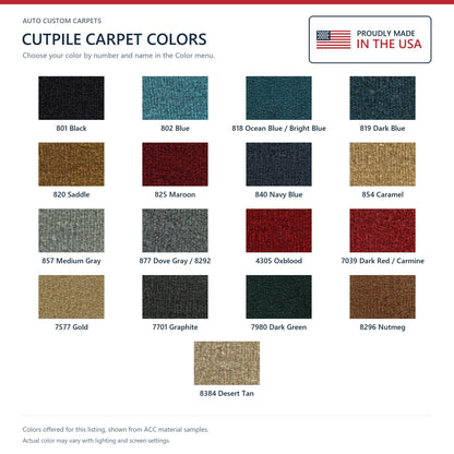 1980-1985 Dodge D150 Crew Cab 2WD 4spd Cutpile Molded Replacement Carpet Kit - 1-Piece - product details image 9
