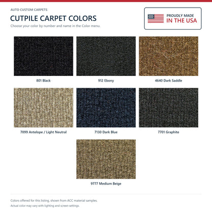ACC Cutpile color options for this listing - Proudly Made in the USA