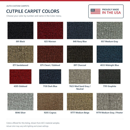 1988-1996 Chevrolet C1500 Ext Cab Cutpile Molded Replacement Carpet Kit - 1-Piece - product details image 9
