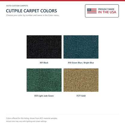 1974 Plymouth Satellite 2DR 4spd Bench Seat Cutpile Molded Replacement Carpet Kit - 2-Piece - product details image 9