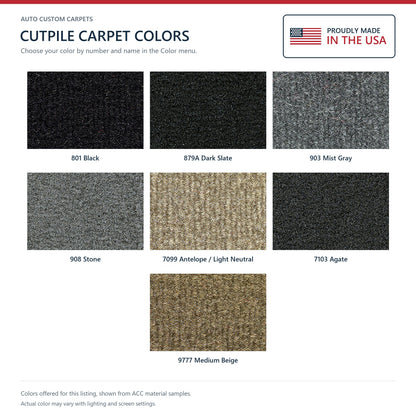 1997-2004 Dodge Dakota Crew Cab 2 & 4WD Cutpile Molded Replacement Carpet Kit - 1-Piece - product details image 9