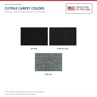 2005-2010 Chrysler 300 4DR Rear Wheel Drive Cutpile Replacement Carpet Kit w/ Mass Backing - 3-Piece - product details image 